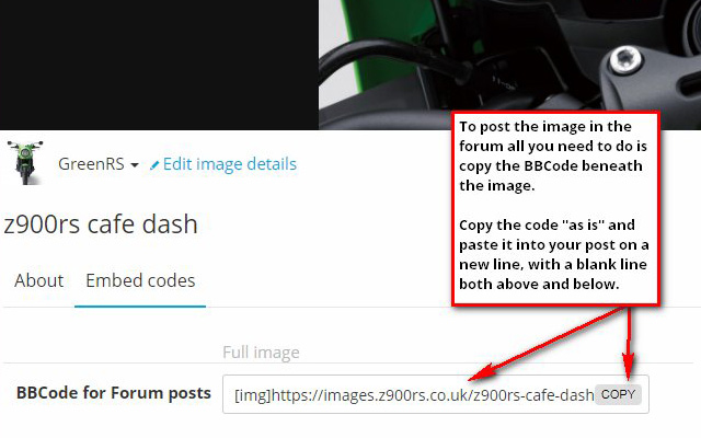 Copy BBCode